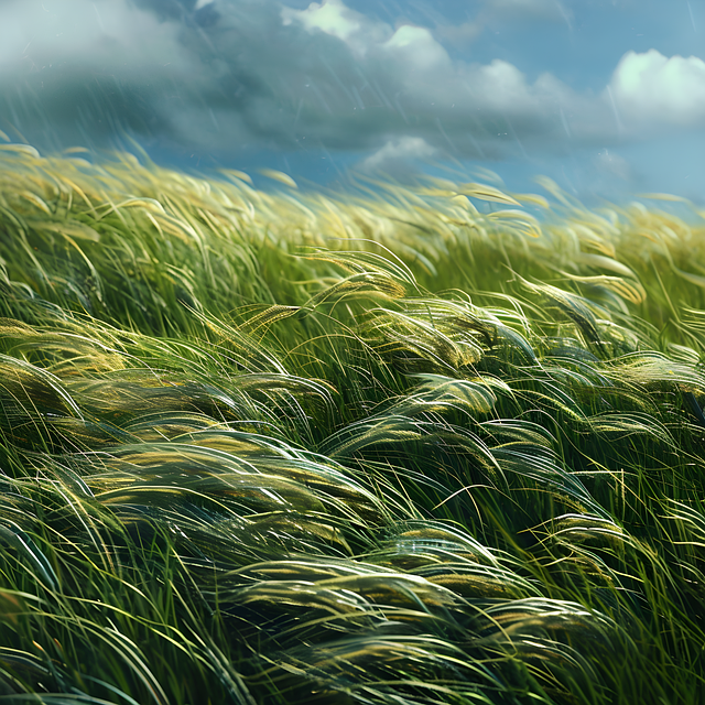 Ai Generado, Hierba, Campo, Naturaleza