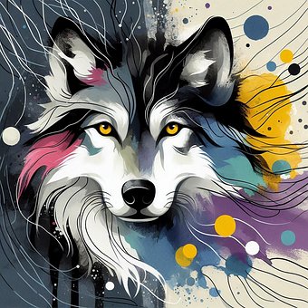 Free Wolf Head illustration and picture