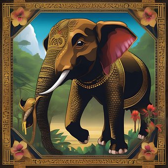 Free Thai Elephant illustration and picture