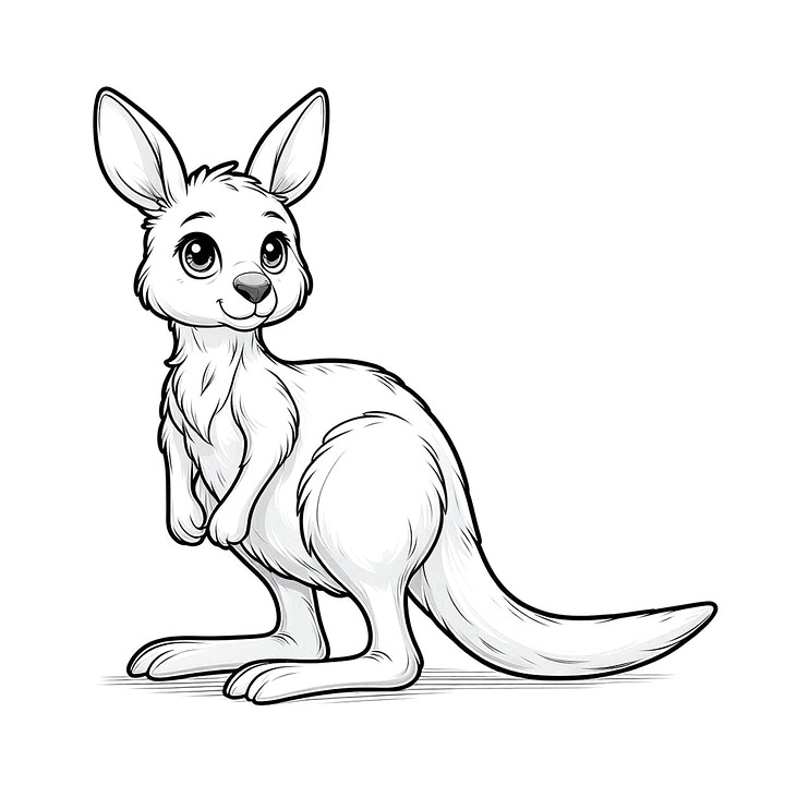Download Ai Generated, Kangaroo, Drawing. Royalty-Free Stock ...