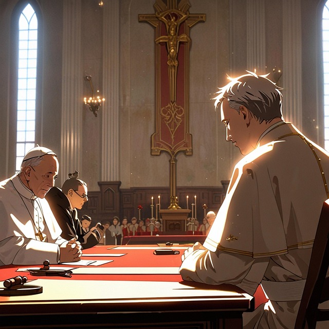 Free ai generated cardinal meeting illustration