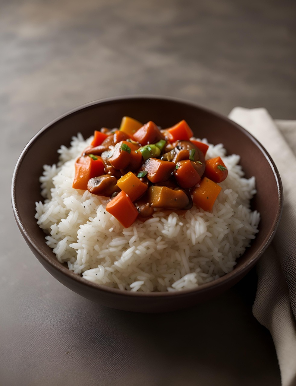 Download Ai Generated, Rice, Vegetables. Royalty-Free Stock ...