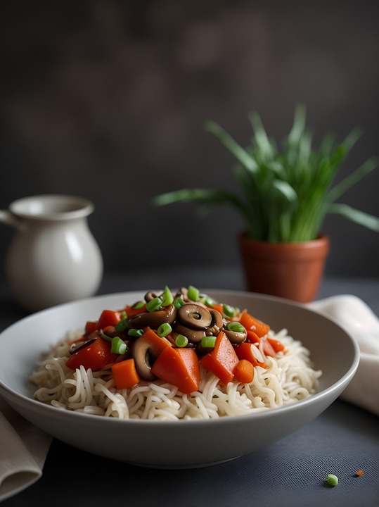 Download Ai Generated, Rice, Vegetables. Royalty-Free Stock ...