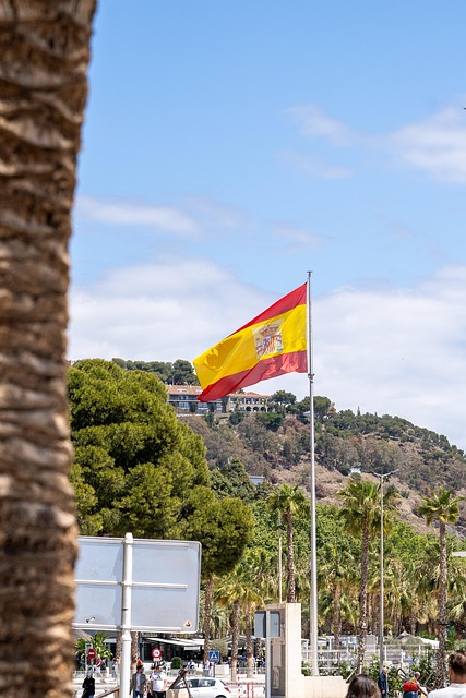 Spanien, Flag, Vind, Rød, Gul, Sommer