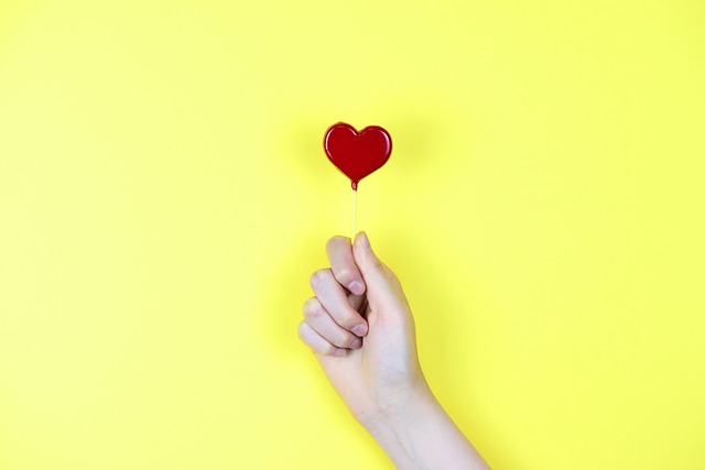 Coração, Mão, Amor, Vermelho, Doce