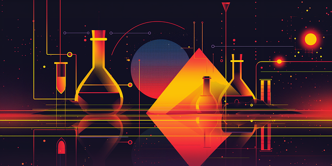 Laboratorium, Neon, Videnskab, Bægerglas