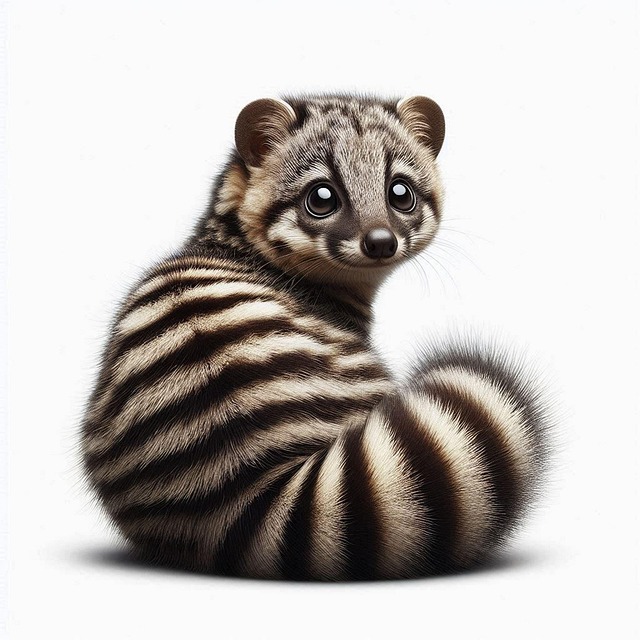 Free ai generated civet animal illustration