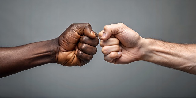 Free unity diversity fist illustration