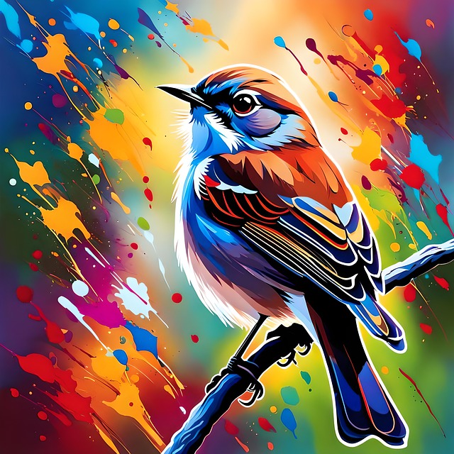 Free bird lark animal illustration