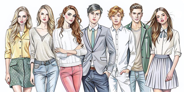 Free fashion models runway illustration
