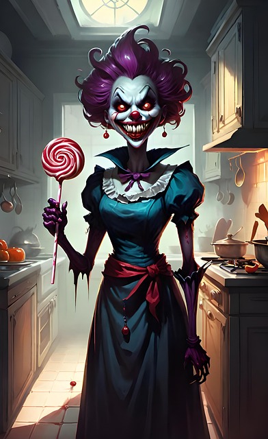 Free ai generated creepy horror illustration