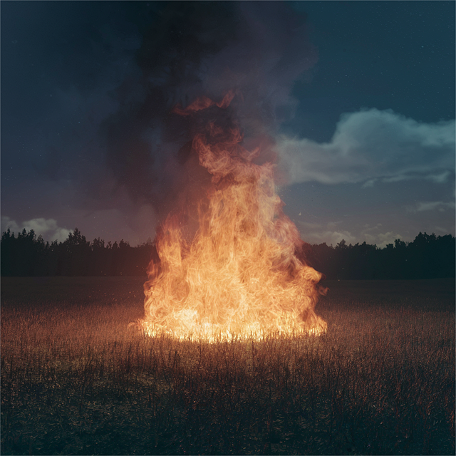 Free ai generated fire burn illustration