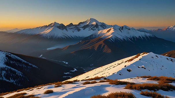 Sonnenaufgang, Berggipfel