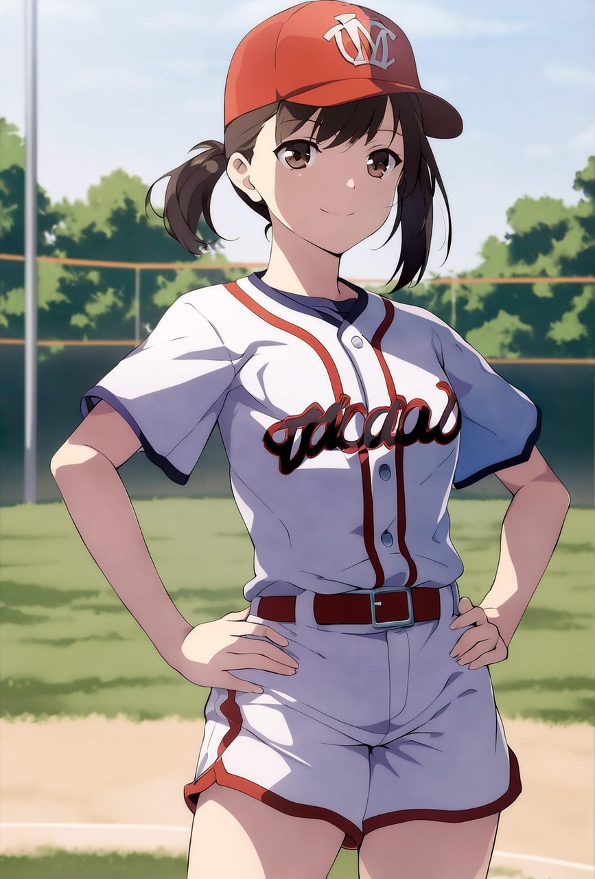 Download free HD stock image of Baseball Sports Free baseball sports women illustration