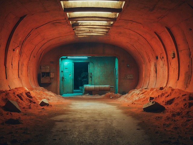 Download free HD stock image of Tunnel Underground Free tunnel underground perspective illustration