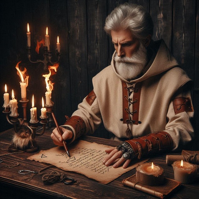 Free magician druid sorcerer illustration