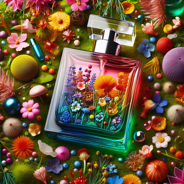 Free ai generated perfume bottle perfume illustration
