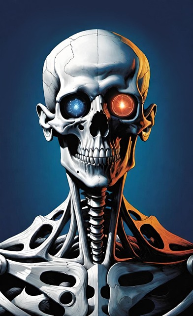 Free ai generated skull skeleton illustration