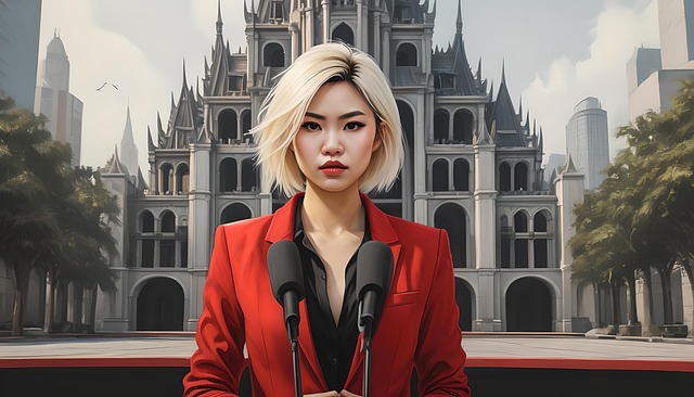 Free bian mannh vietnamese woman illustration
