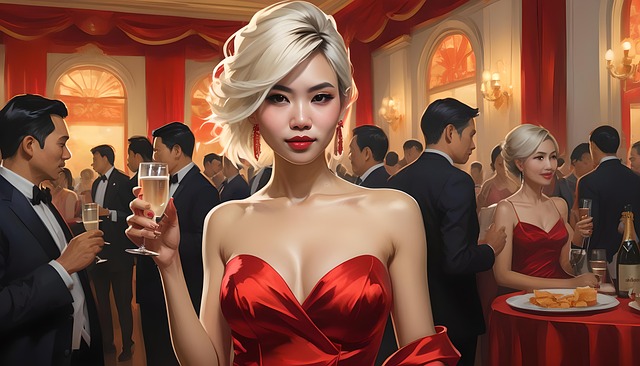 Free bian mannh woman fashion illustration