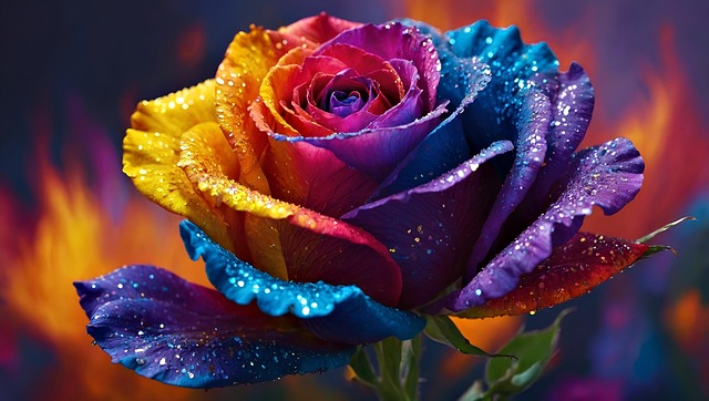 Free flower rose botany illustration