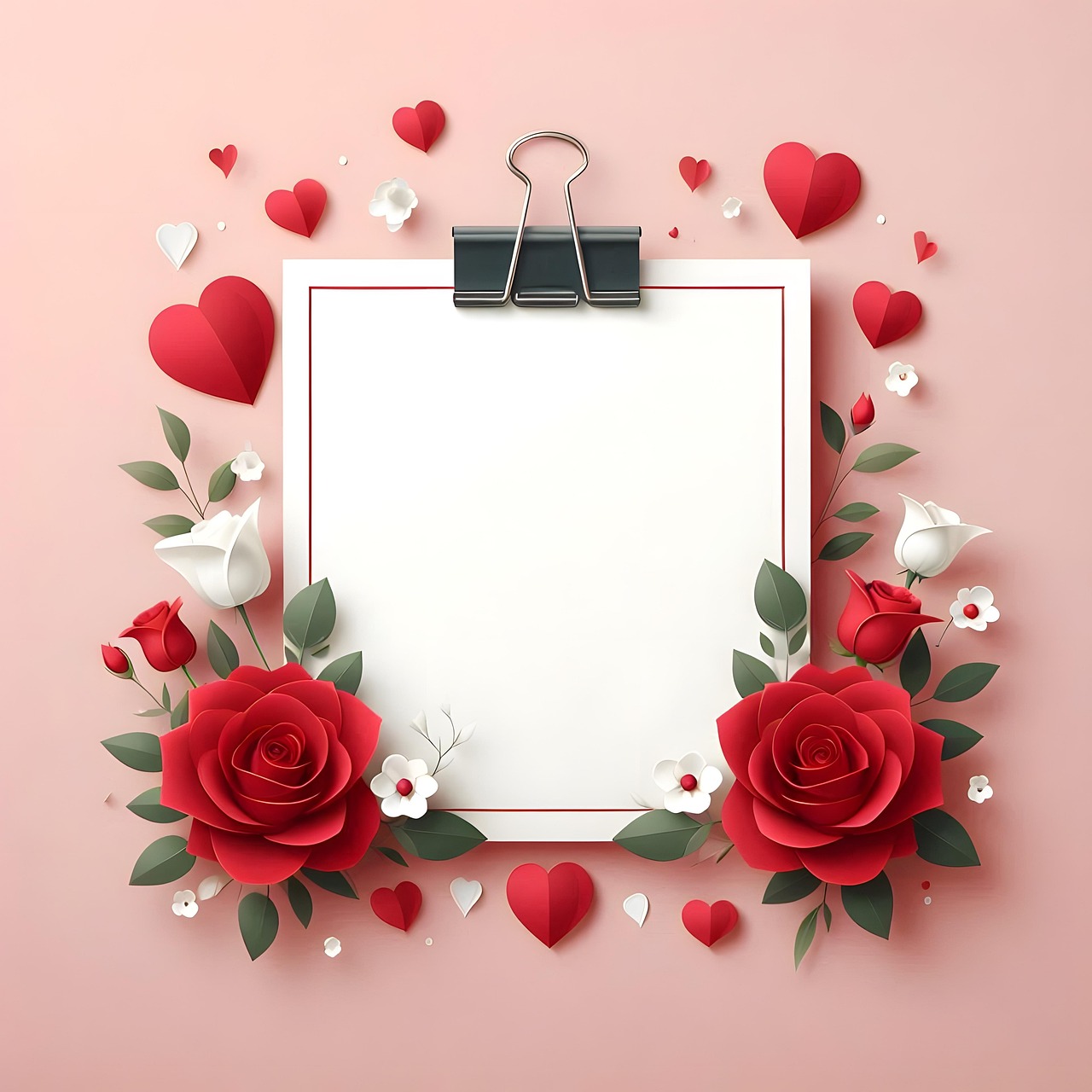 Download Template, Rose, Beautiful. RoyaltyFree Stock Illustration