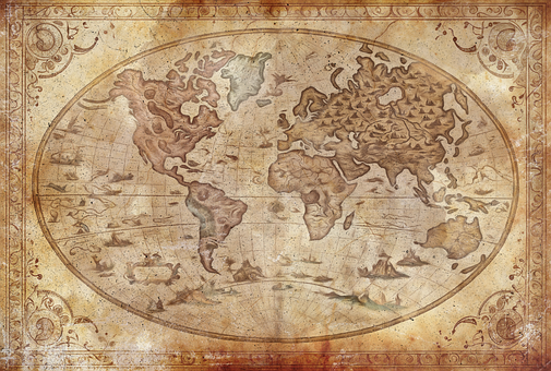 Kaart, Oud, Geografie, Cartografie