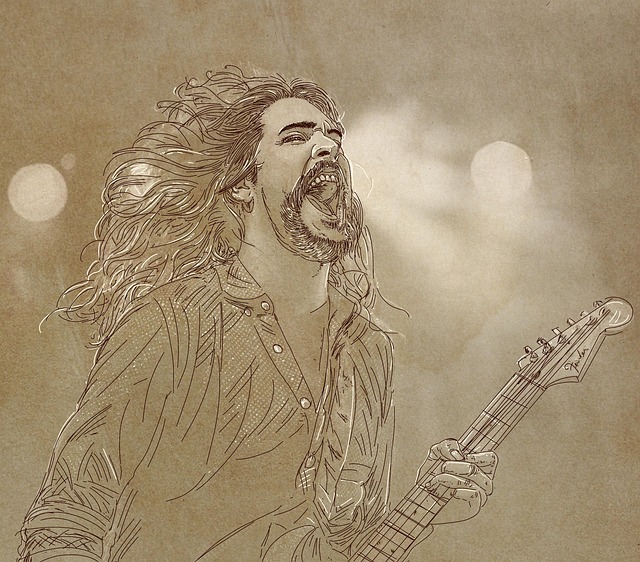 Free music musician guitar illustration