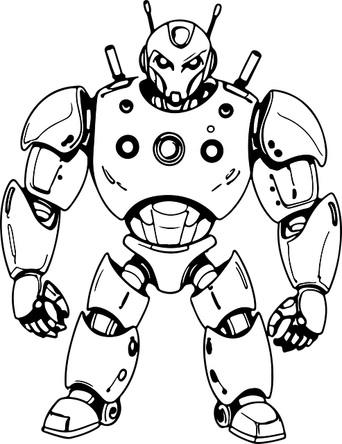 Free robot robotics mech illustration