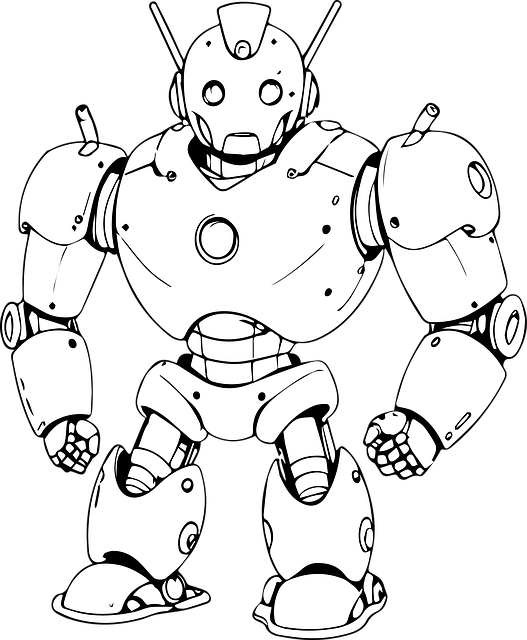 Free robot technology robotics illustration