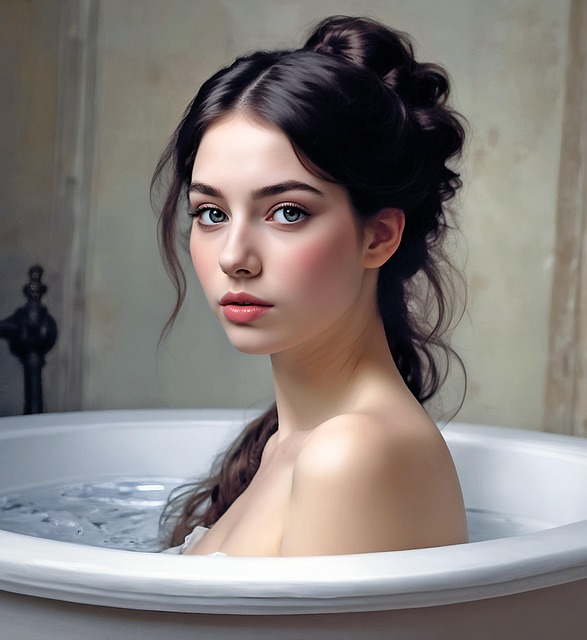 Free woman beauty portrait illustration