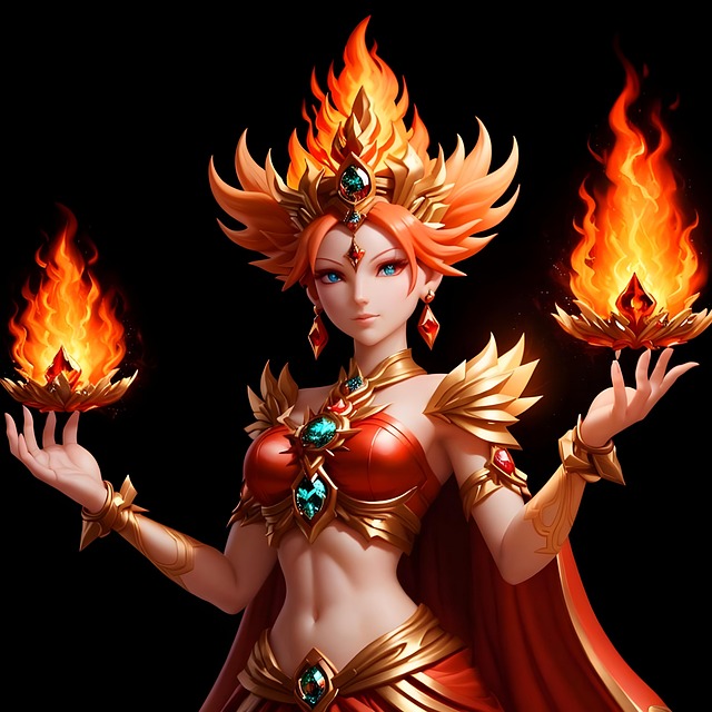 Fantasyart, Ildgudinne, Mytologi