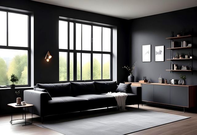 Free architecture corner living room illustration