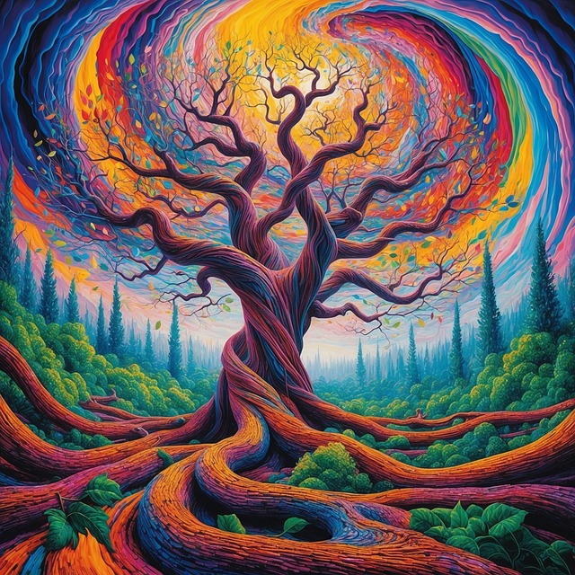 Download free HD stock image of Art Paint Free art paint tree illustration