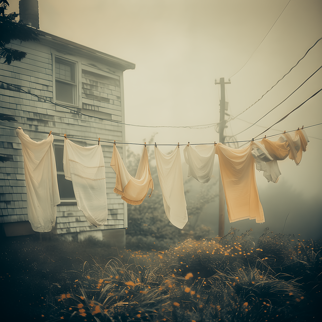 Free laundry clothes hang illustration