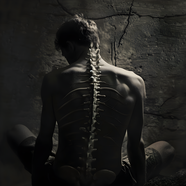 Free spine skeleton pain illustration