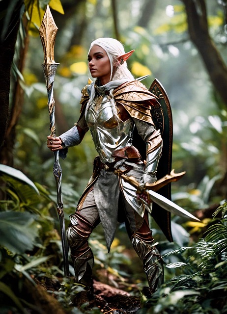 Free elf ranger beautiful illustration