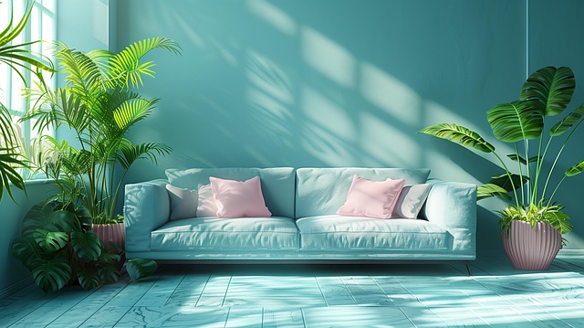 Free ai generated space living room illustration