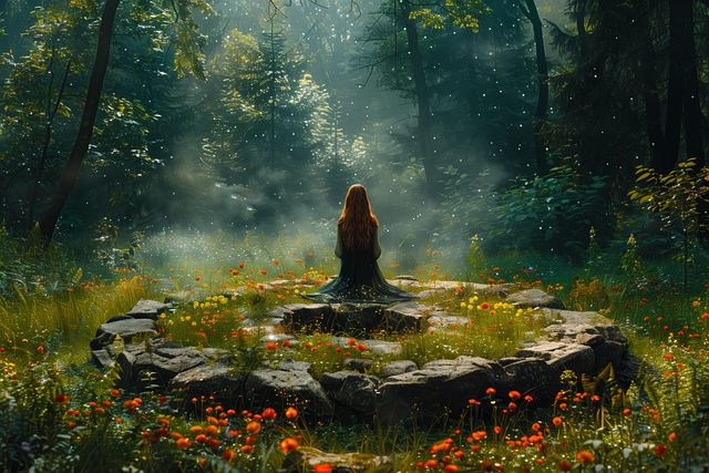 Free nemetona celtic mythology illustration