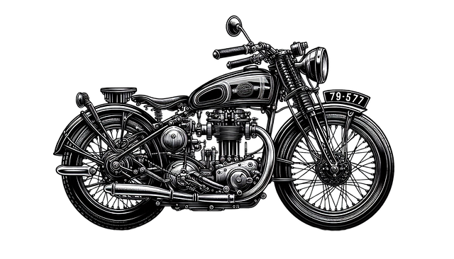 Free classic motorcycle vintage bike retro motorcycle vector