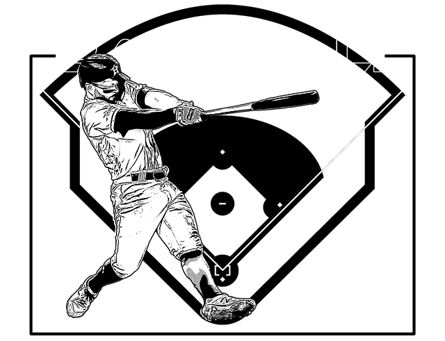 Free baseball sports athlete illustration