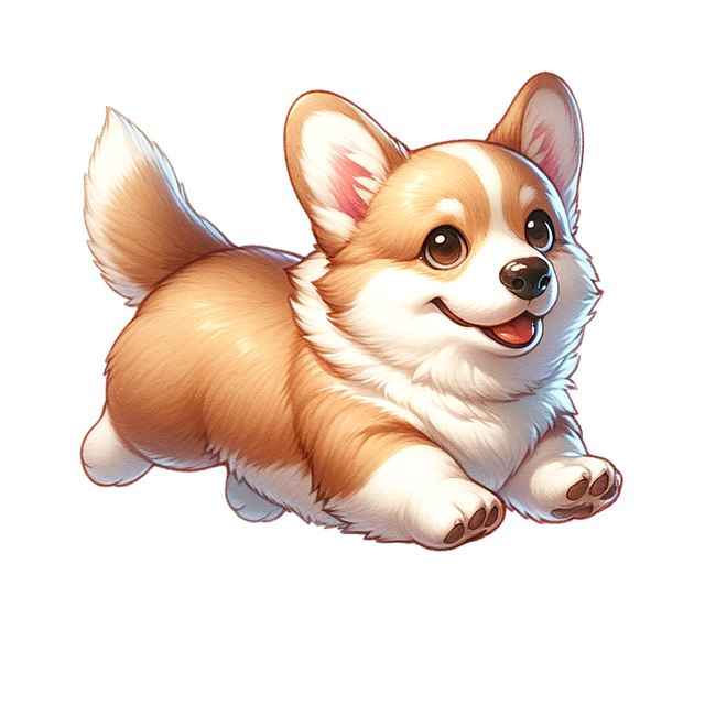Free ai generated pembroke welsh corgi corgi illustration