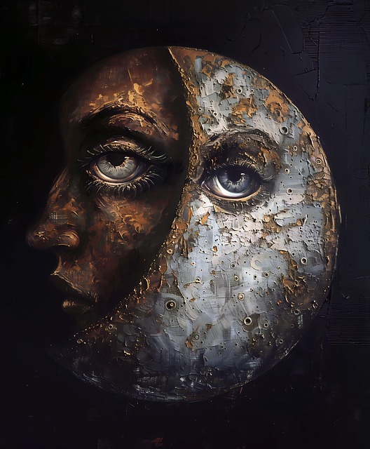 Free ai generated moon crescent illustration