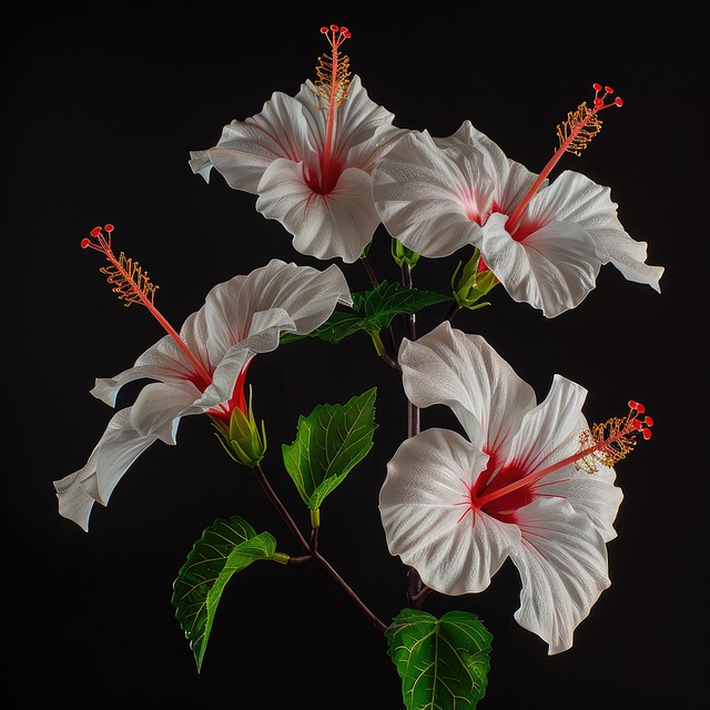 Free ai generated hibiscus hibiscus flowers illustration