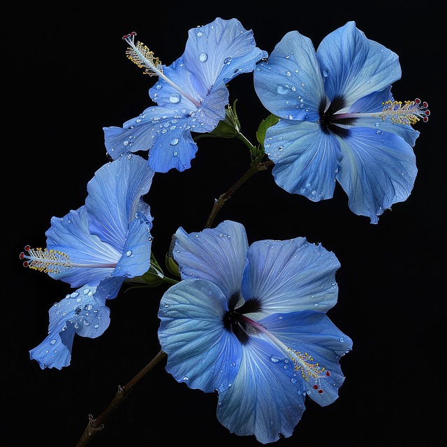 Free ai generated hibiscus hibiscus flowers illustration