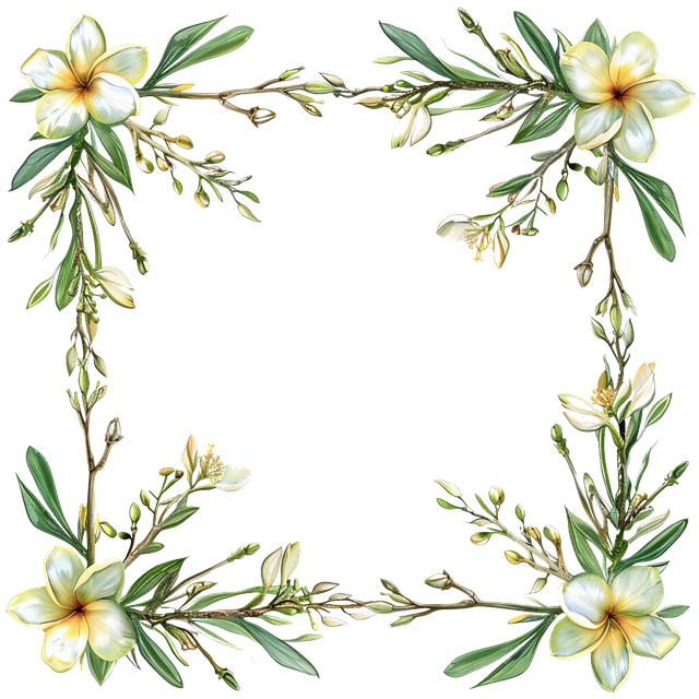 Free ai generated flowers frangipani vector