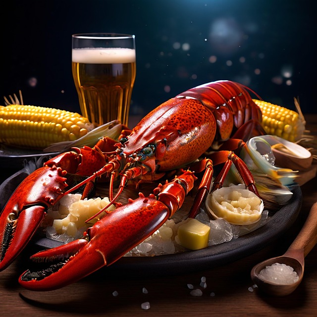 Download free HD stock image of Ai Generated Lobster Free ai generated lobster seafood illustration