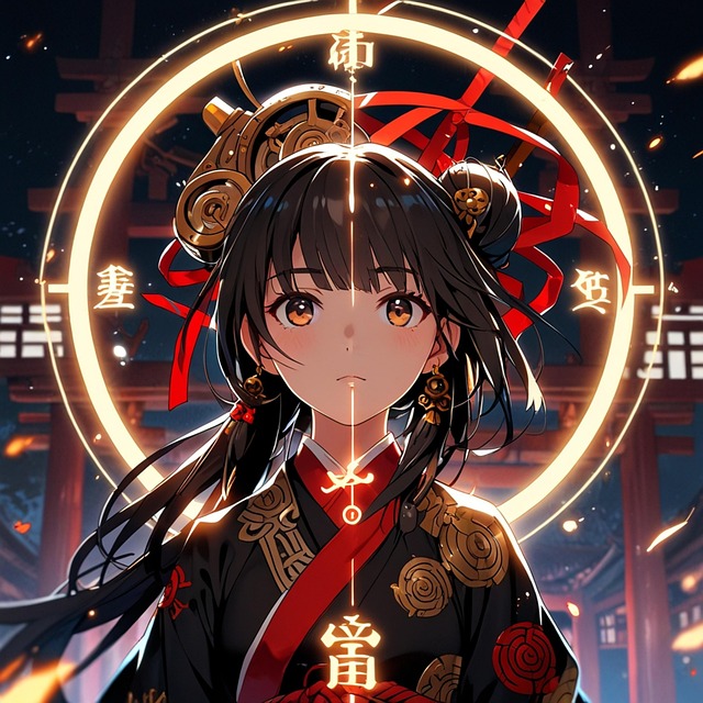 Free ai generated girl onmyoji illustration