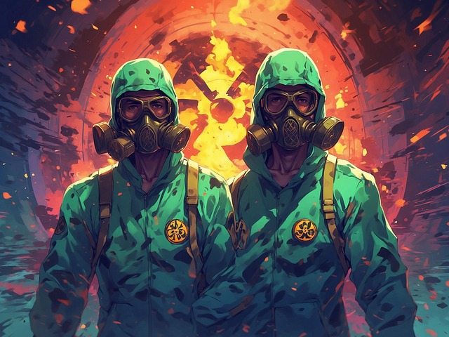 Free ai generated bio hazard warning illustration
