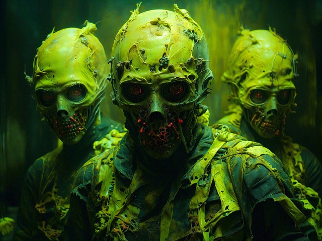 Free ai generated biohazard warning illustration